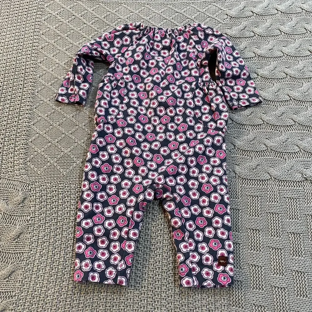 Tea Collection Floral Romper ~ 0/3M